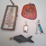 Snow & Rose Emaille vogel Vis abelone schelp zilver hanger, Ophalen of Verzenden, Nieuw, Zilver