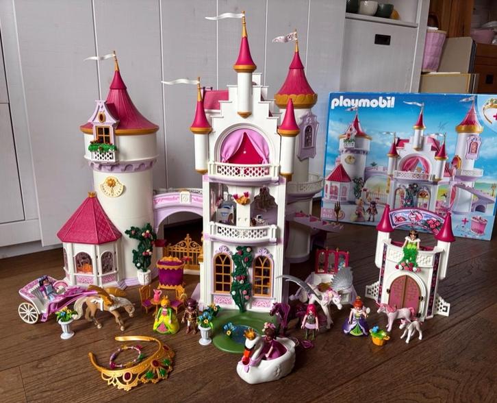 Playmobil Prinsessen kasteel 5142 + extra verdieping + sets, Kinderen en Baby's, Speelgoed | Playmobil, Gebruikt, Complete set