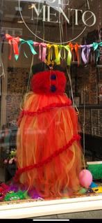 Tule rok rood, oranje geel verstelbaar carnaval theather, Ophalen of Verzenden, Nieuw, Onderkleding