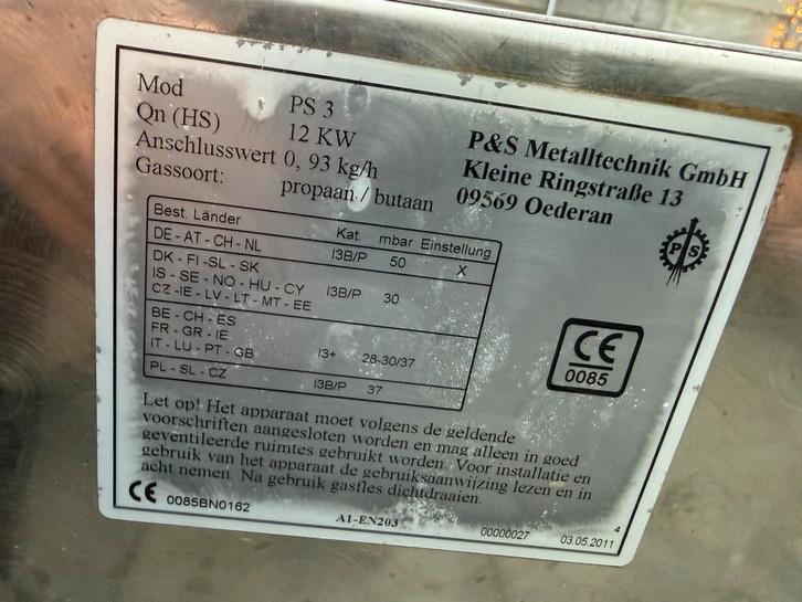 Professionele RVS Gasbarbecue - PS 3, Tuin en Terras, Gasbarbecues, Gebruikt, Ophalen