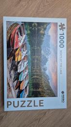 Rebo Puzzel 1000 stukjes - Boten op het meer, Ophalen of Verzenden, 500 t/m 1500 stukjes, Nieuw, Legpuzzel