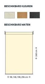 nesling schaduwdoek rolgordijnen 198x2.40 diverse kleuren, Doe-het-zelf en Verbouw, Rolluiken, Ophalen of Verzenden, Nieuw, Wit