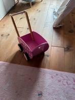 Janod Houten Poppenwagen / Loopwagen, Ophalen, Zo goed als nieuw, Overige typen, Met wieltjes