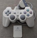 Psone playstation 1 controller + geheugenkaart., Spelcomputers en Games, Spelcomputers | Sony PlayStation Consoles | Accessoires