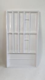 Grote bestekbak voor grote keukelade. Wit kunststof. S41, Tweedehands verkoop, Tweedehands verkoop, Gebruikt, Ophalen of Verzenden