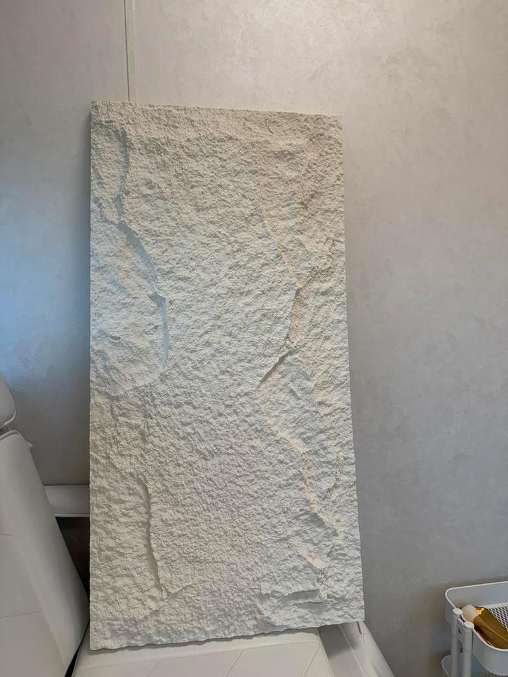 5X Rotswand 3D Wandpaneel Naadloos XL PU Sandstone Beige, Doe-het-zelf en Verbouw, Platen en Panelen, Nieuw, Ophalen