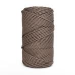 3 mm twisted macrame touw Taupe katoen koord 130 meter 500 g, Nieuw, Ophalen of Verzenden