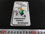 stickers strip Zaalvoetbal 1977 Han Snel reklame makers, Ophalen, Zo goed als nieuw, Overige typen