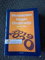 Wetteksten Hoger Onderwijs 2019-2020, Ophalen of Verzenden, Zo goed als nieuw