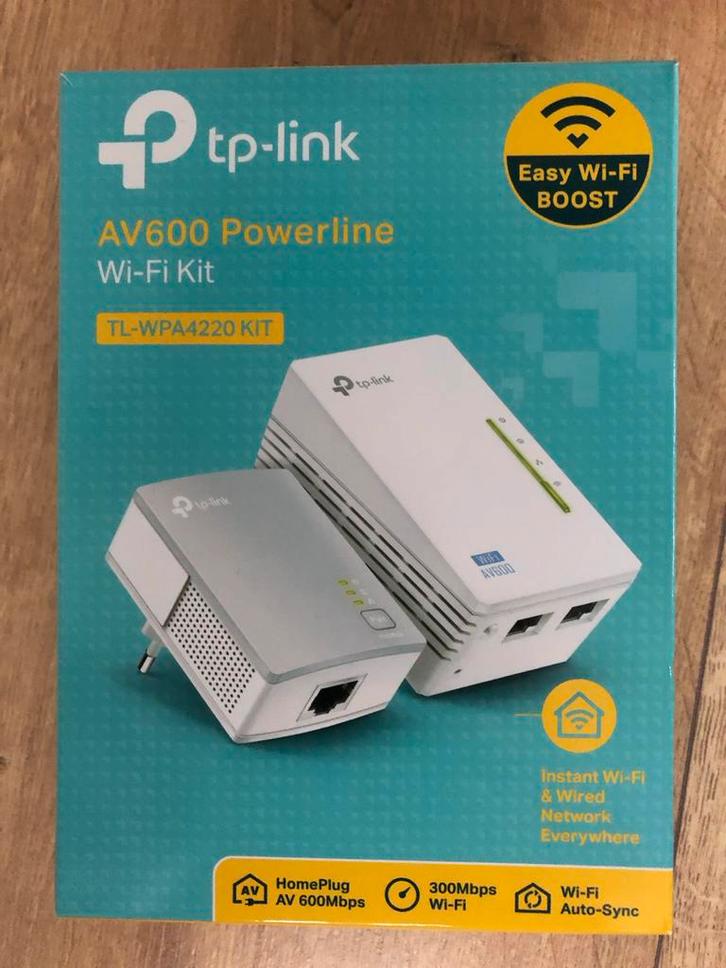 TP-Link AV600 Powerline Wifi Versterker, Computers en Software, Powerlines, Zo goed als nieuw, Ophalen of Verzenden