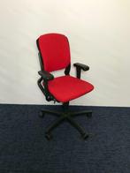 4 x Ahrend 230 bureaustoel rood, zwart voetkruis