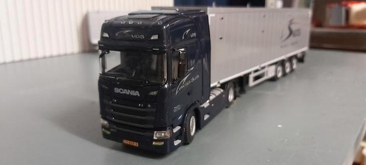 Scania met walking floor wsi van der sluis Meppel, Hobby en Vrije tijd, Modelauto's | 1:50, Zo goed als nieuw, Bus of Vrachtwagen