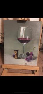 Stilleven met Wijn en Druiven, Antiek en Kunst, Kunst | Schilderijen | Klassiek, Ophalen