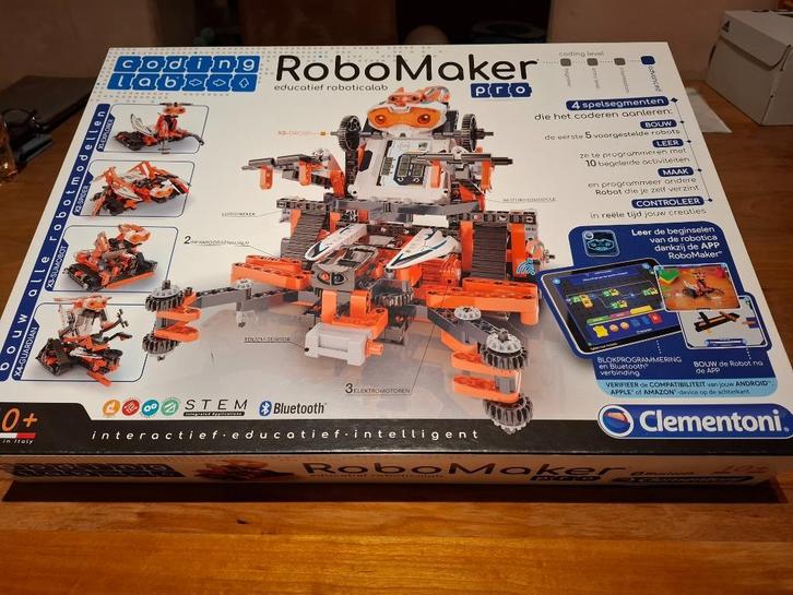 Clementoni RoboMaker pro, Kinderen en Baby's, Speelgoed | Educatief en Creatief, Zo goed als nieuw, Bouwen, Elektronica, Ontdekken