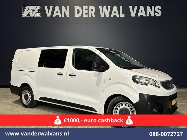 Peugeot Expert 2.0 BlueHDI 123pk L3H1 Dubbele Cabine Euro6 A, Auto's, Bestelauto's, Bedrijf, Te koop, ABS, Airbags, Airconditioning