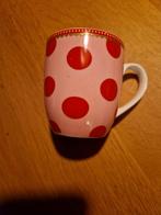 ROOM SEVEN BEKER ROSE POLKADOT STIPPEN, Huis en Inrichting, Ophalen of Verzenden, Zo goed als nieuw, Overige stijlen, Kop(pen) en/of Schotel(s)