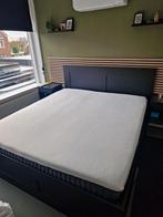 Ikea brimness bed met emma hybrid matras zgan, Ophalen, Zwart, Tweepersoons, Zo goed als nieuw