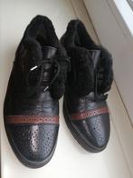 Heren warme lage schoenen m. 43, zwarte ECHTE LEER, Onbekend, Verzenden, Zwart, Nieuw