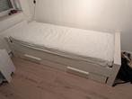 Woood bed 200x90 met lade en nachtkastje, Ophalen, 90 cm, Eenpersoons, Wit