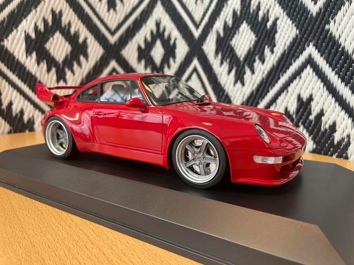 Porsche 911 type 993 Gunther Werks 400R 1/18 GT Spirit, Hobby en Vrije tijd, Modelauto's | 1:18, Zo goed als nieuw, Auto, Overige merken