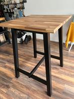TYBYN Bartafel, acacia/zwart, 74x74x102 cm, Huis en Inrichting, Ophalen of Verzenden, Zo goed als nieuw