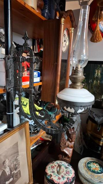 Antieke olielamp zie omschrijving beschikbaar voor biedingen