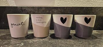 4x GUSTA Genieters mokken / bekers beschikbaar voor biedingen