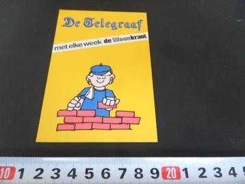 sticker De Telegraaf met elke week de Woonkrant *  beschikbaar voor biedingen