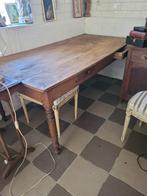 Antieke lange eettafel, keukentafel met lades, Antiek en Kunst, Antiek | Meubels | Tafels, Ophalen