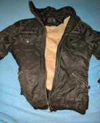 Vintage Polyester Dames Jas - Maat L, Kleding | Dames, Bodywarmers, Zwart, Maat 42/44 (L), Ophalen of Verzenden, Vintage