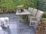 Teakhouten Tuinset - Tafel en Stoelen, Tuin en Terras, Tuinsets en Loungesets, 4 zitplaatsen, Gebruikt, Teakhout, Ophalen of Verzenden