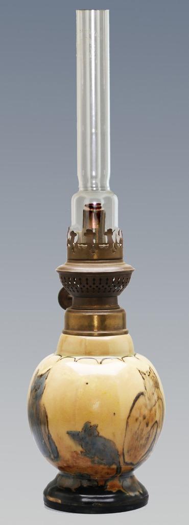 Rozenburg Olielampje decoratie poezen en muizen (26), Antiek en Kunst, Antiek | Keramiek en Aardewerk, Ophalen of Verzenden