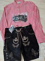 Lederhose 52 Tiroler overhemd kousen oktoberfeest, Ophalen, Nieuw, Maat 52/54 (L)