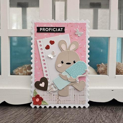 Handgemaakte kaart proficiat!, Hobby en Vrije tijd, Kaarten | Zelfgemaakt, Nieuw, Ophalen of Verzenden
