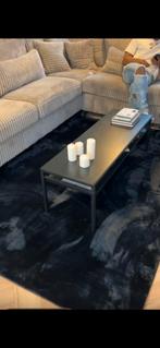 Zwart velours vloerkleed 160X230, Huis en Inrichting, Stoffering | Tapijten en Kleden, Ophalen, Zwart, 150 tot 200 cm, 200 cm of meer