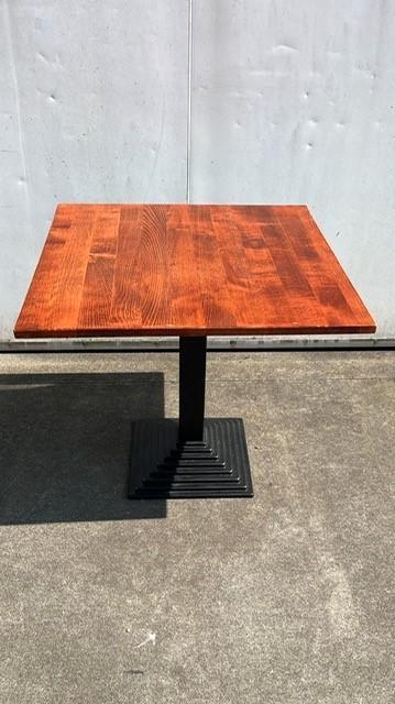 4 horeca restaurant bistro tafel massief beuken middenpoot, Antiek en Kunst, Antiek | Meubels | Tafels, Ophalen