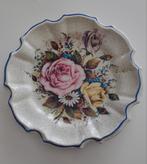 Retro, vintage plastic bord made in Italy bloemen, Ophalen of Verzenden