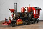 Grote trein stoomtrein wielen rollen PUNTGAAF locomotief, Ophalen of Verzenden