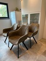 ALS NIEUW Eetkamerstoelen - Set van 4, Huis en Inrichting, Stoelen, Ophalen, Overige kleuren, Zo goed als nieuw, Metaal