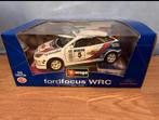 Burago Ford Focus WRC Gold collection, Hobby en Vrije tijd, Modelauto's | 1:18, Ophalen of Verzenden, Bburago, Zo goed als nieuw