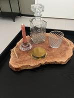 Boomstamlook houten dienblad, Huis en Inrichting, Woonaccessoires | Dienbladen, Ophalen of Verzenden, Rechthoekig, Hout
