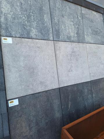 AANBIEDING terrastegel mbi GOEDKOOP voorraad 60x60cm beton beschikbaar voor biedingen