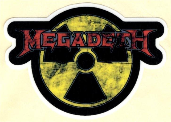 Megadeth sticker #4, Verzamelen, Muziek, Artiesten en Beroemdheden, Nieuw, Verzenden
