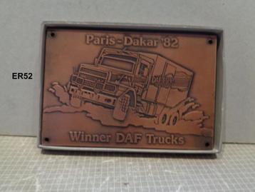 plaquette winnaar parijs dakar  beschikbaar voor biedingen