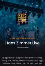 Hans Zimmer Live Ziggodome zaterdag 28 feb 1 ticket te koop, Twee personen
