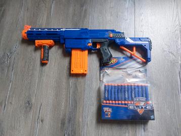Nerf retaliator elite + 40 nerf pijltjes beschikbaar voor biedingen