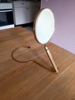 Antieke verstelbare messing tafelspiegel, Ophalen of Verzenden, Minder dan 50 cm, Minder dan 100 cm