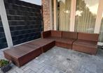 Loungeset (zonder kussens) - Wicker, Tuin en Terras, Ophalen, 5 zitplaatsen, Gebruikt, Loungeset
