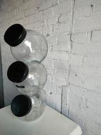 Oude snoeppot snoeppotten glazen stapelbaar vintage bakeliet, Antiek en Kunst, Ophalen of Verzenden