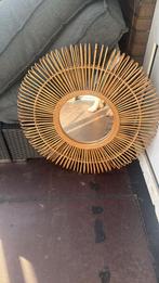 Rotan spiegel, Huis en Inrichting, Woonaccessoires | Spiegels, Minder dan 50 cm, Ophalen of Verzenden, Zo goed als nieuw, Minder dan 100 cm
